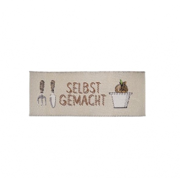 Webetikett / Patch / Flicken Gartenzeit von acufactum